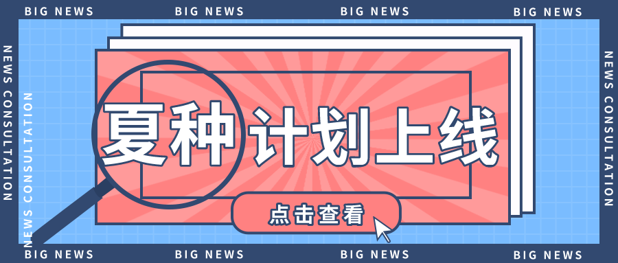 活动快报|夏种计划正式上线啦~